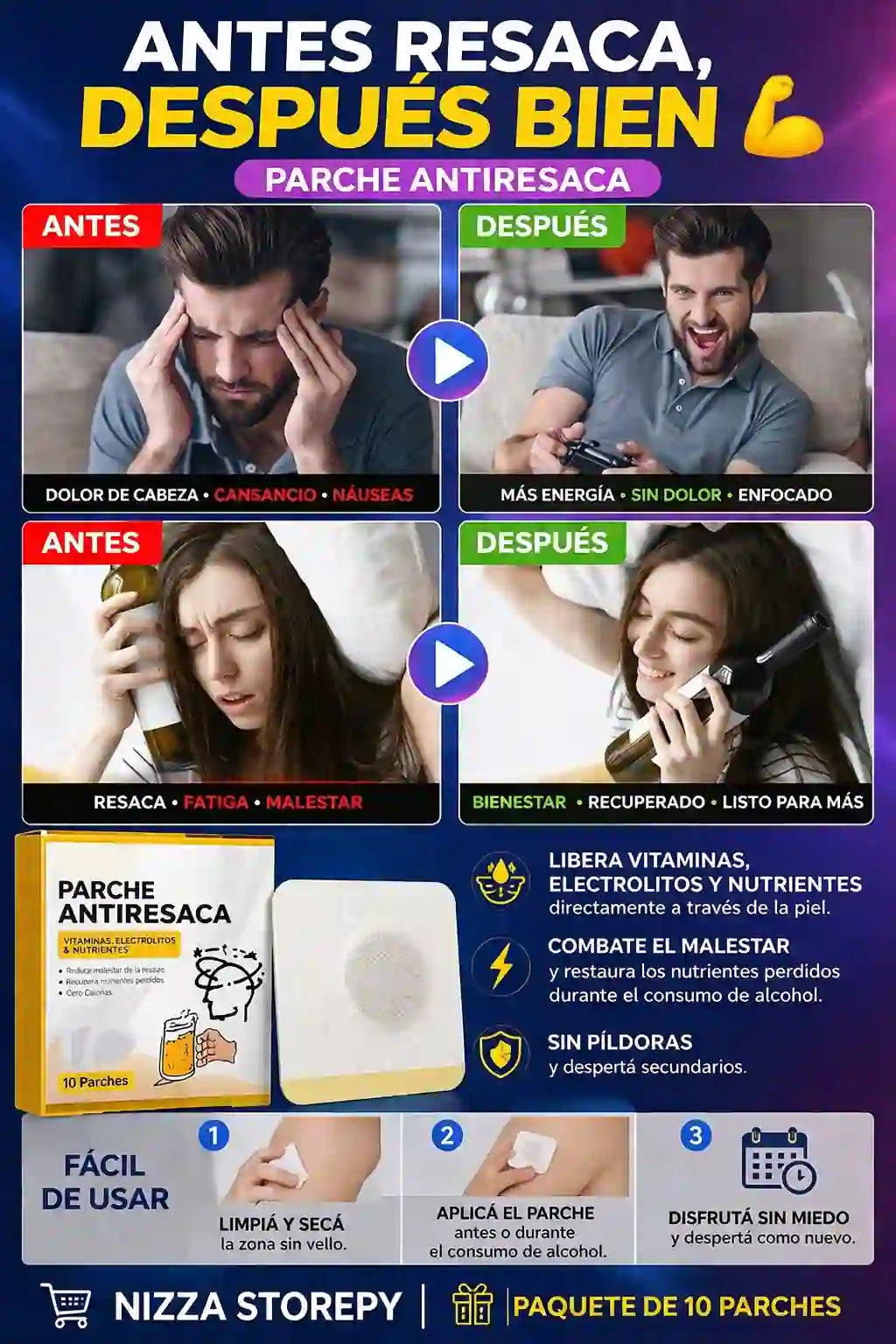 Parches Para La Resaca🚀🎇