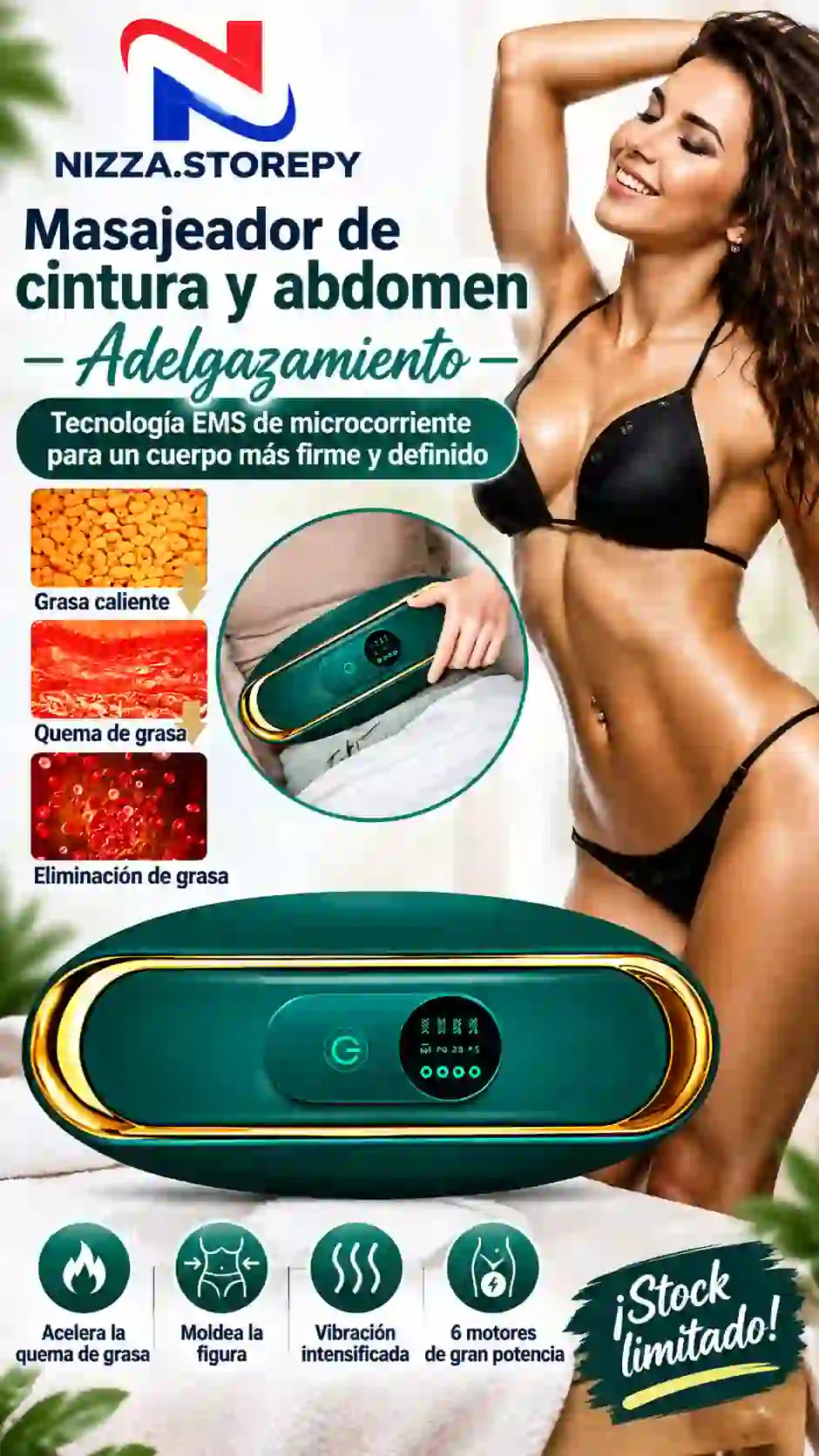 Masajeador de cintura y abdomen multifuncional