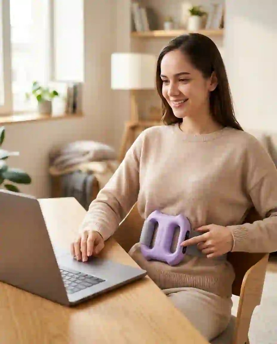 Masajeador Abdominal Eléctrico  – Vibración + Calor