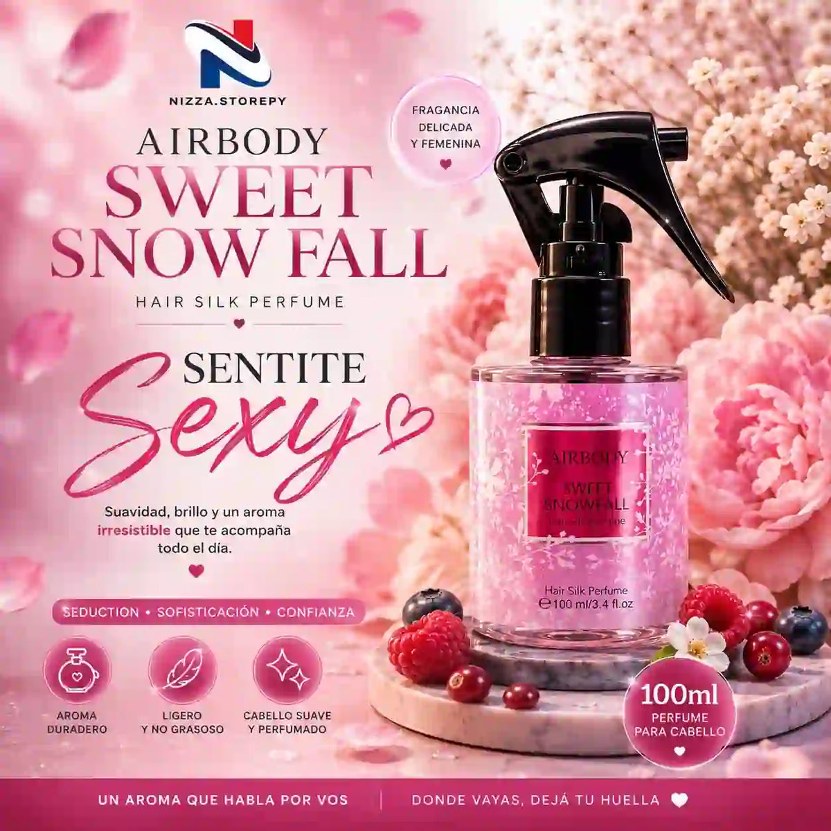 Perfume Capilar Airbody – Hair Silk Perfume 100ml